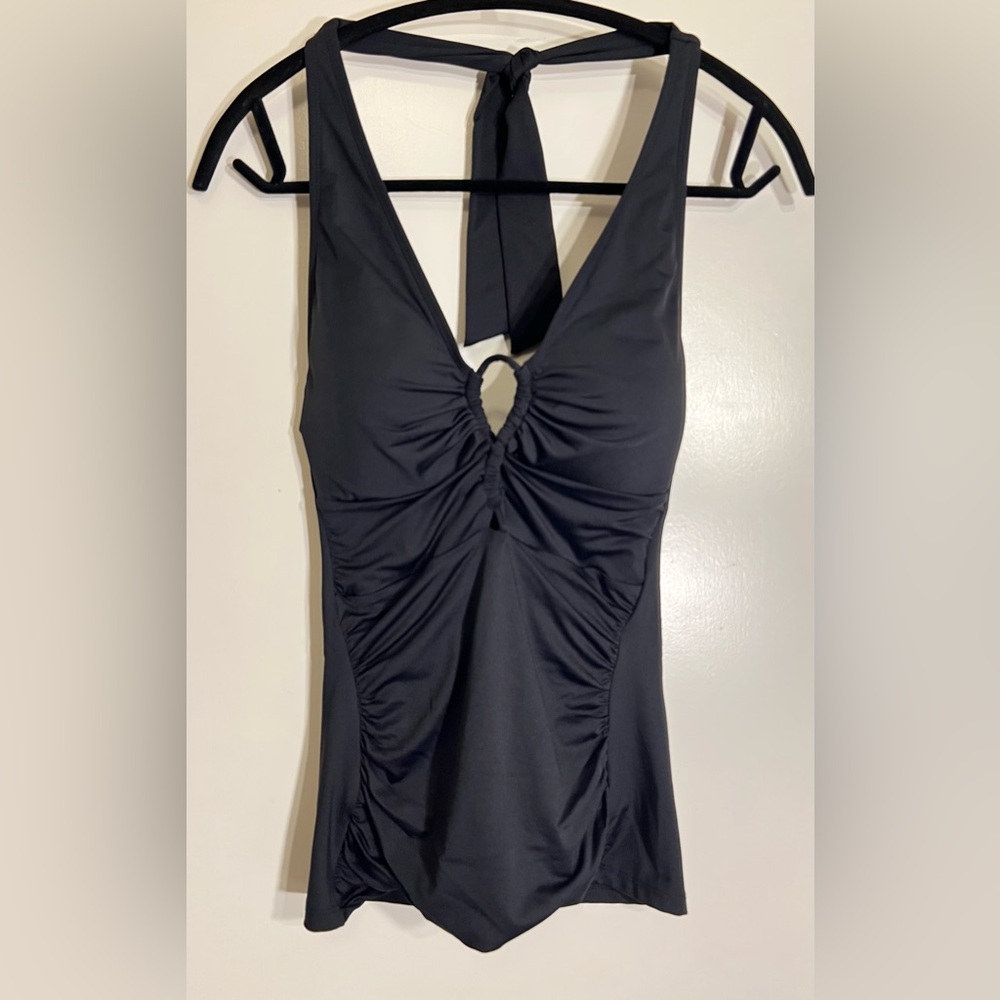 Lauren Ralph Lauren Women’s Black Tankini Bikini Top